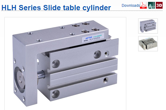 AIRTAC HLH SERIES CATALOG SLIDE TABLE CYLINDER